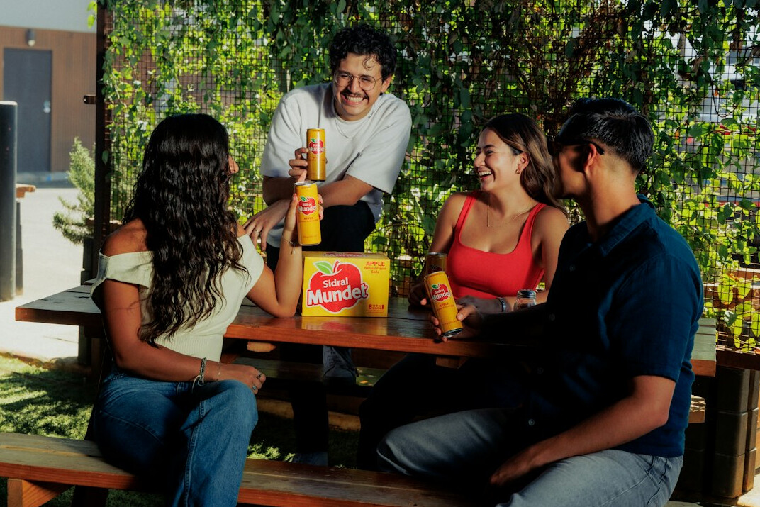 group of friends discussing brands
