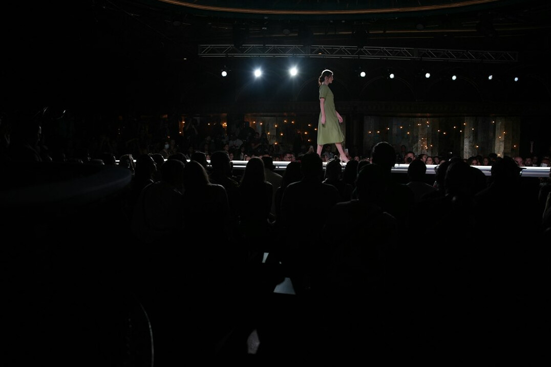 fashion model on runway